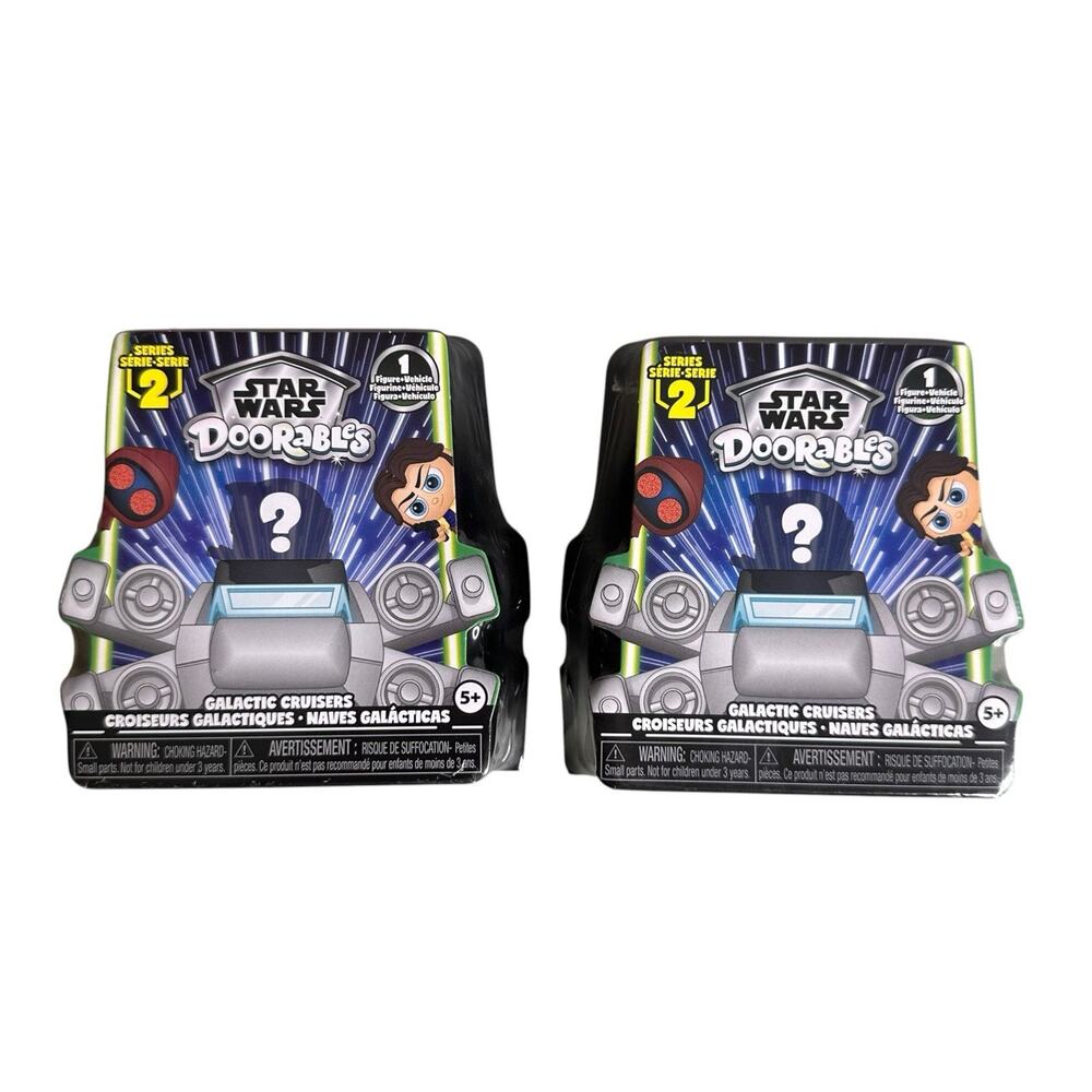 Star Wars Disney Doorables Series 2 Galactic Cruisers Figurine Vehicle Lot of 2